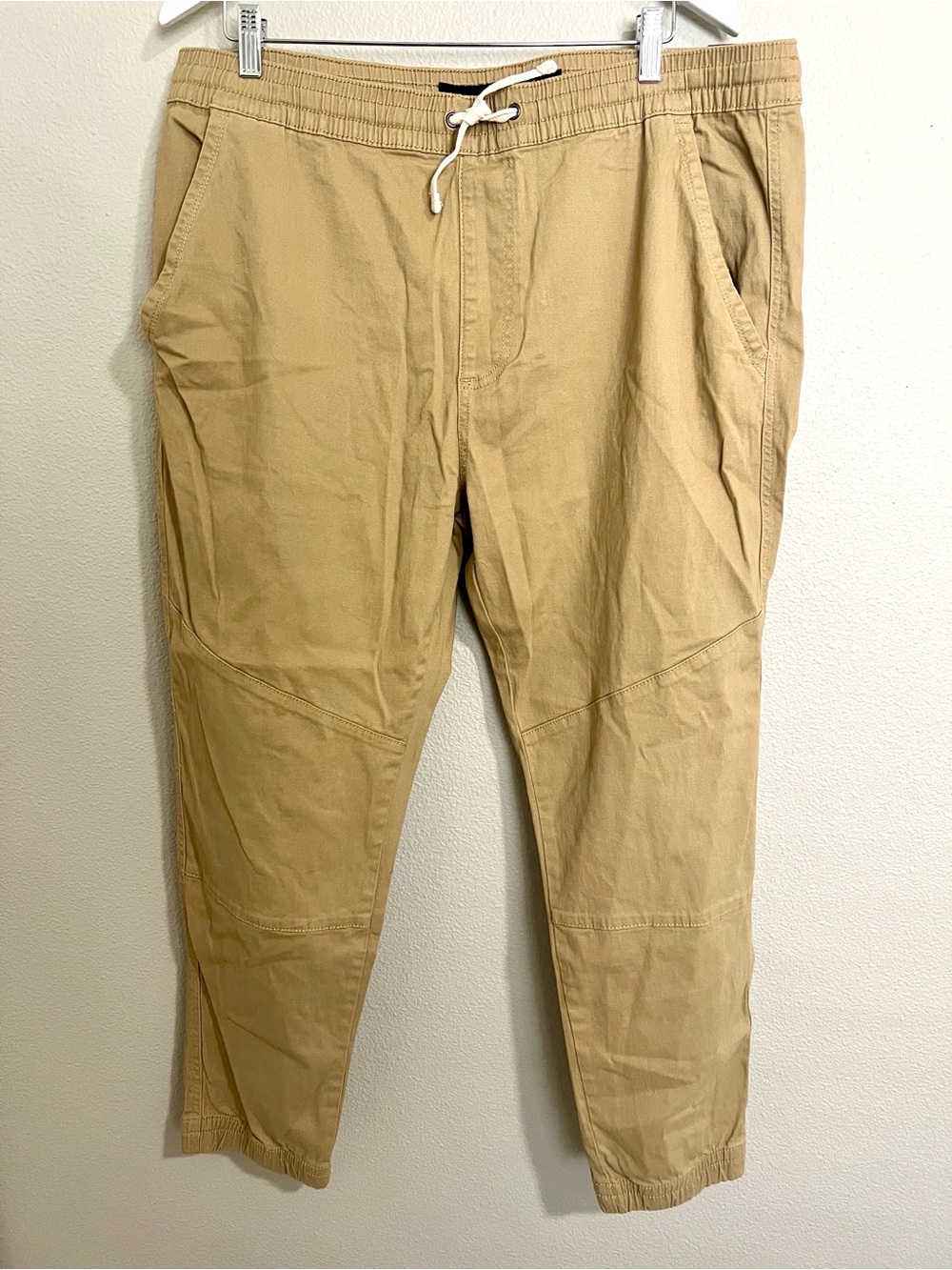 NWT Plugg Men's Tan Drawstring Jogger Pants